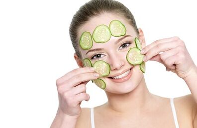 Cucumber mask